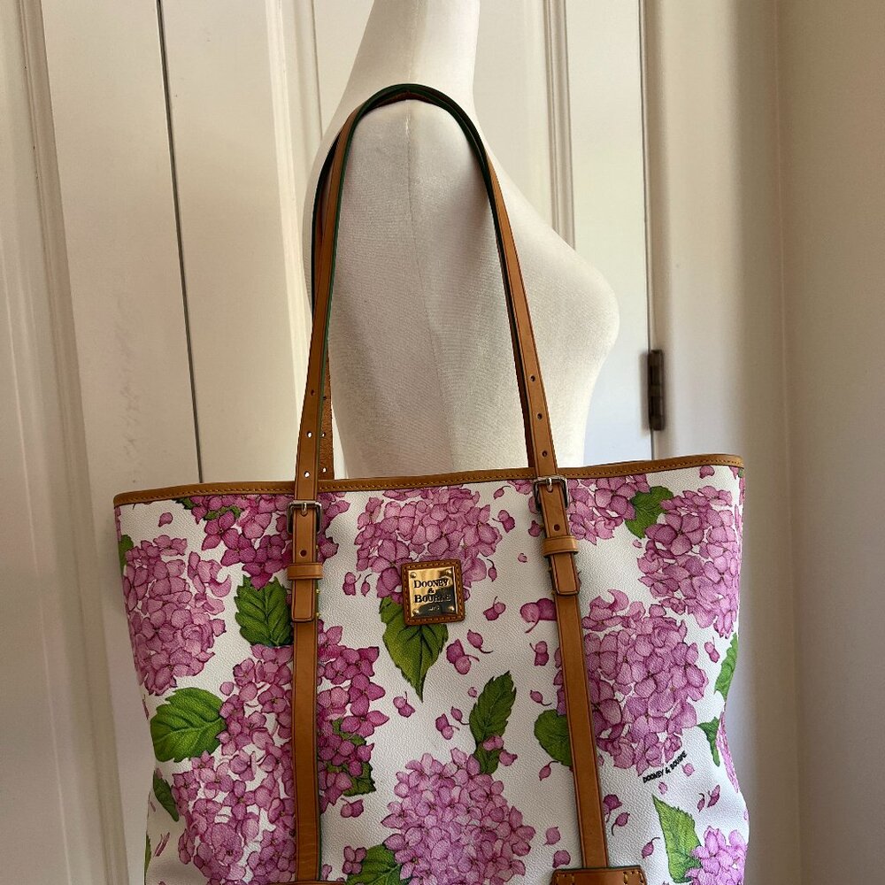 Dooney & Bourke Pink Hydrangea Shoulder Tote Bag